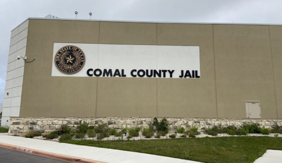 Comal County Jail Building Sign